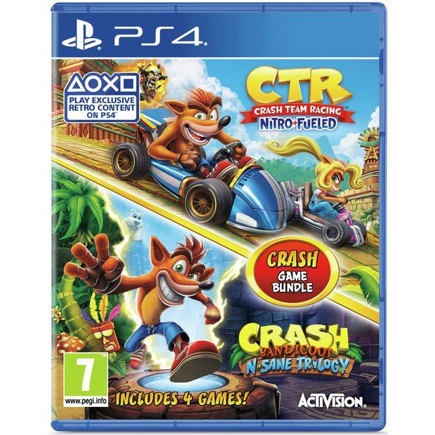 بازی crash bandicoot and crash team racing مخصوص ps4